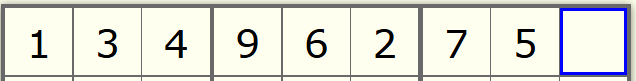 The last possible location a single digit can be in a column, row, box or cell.